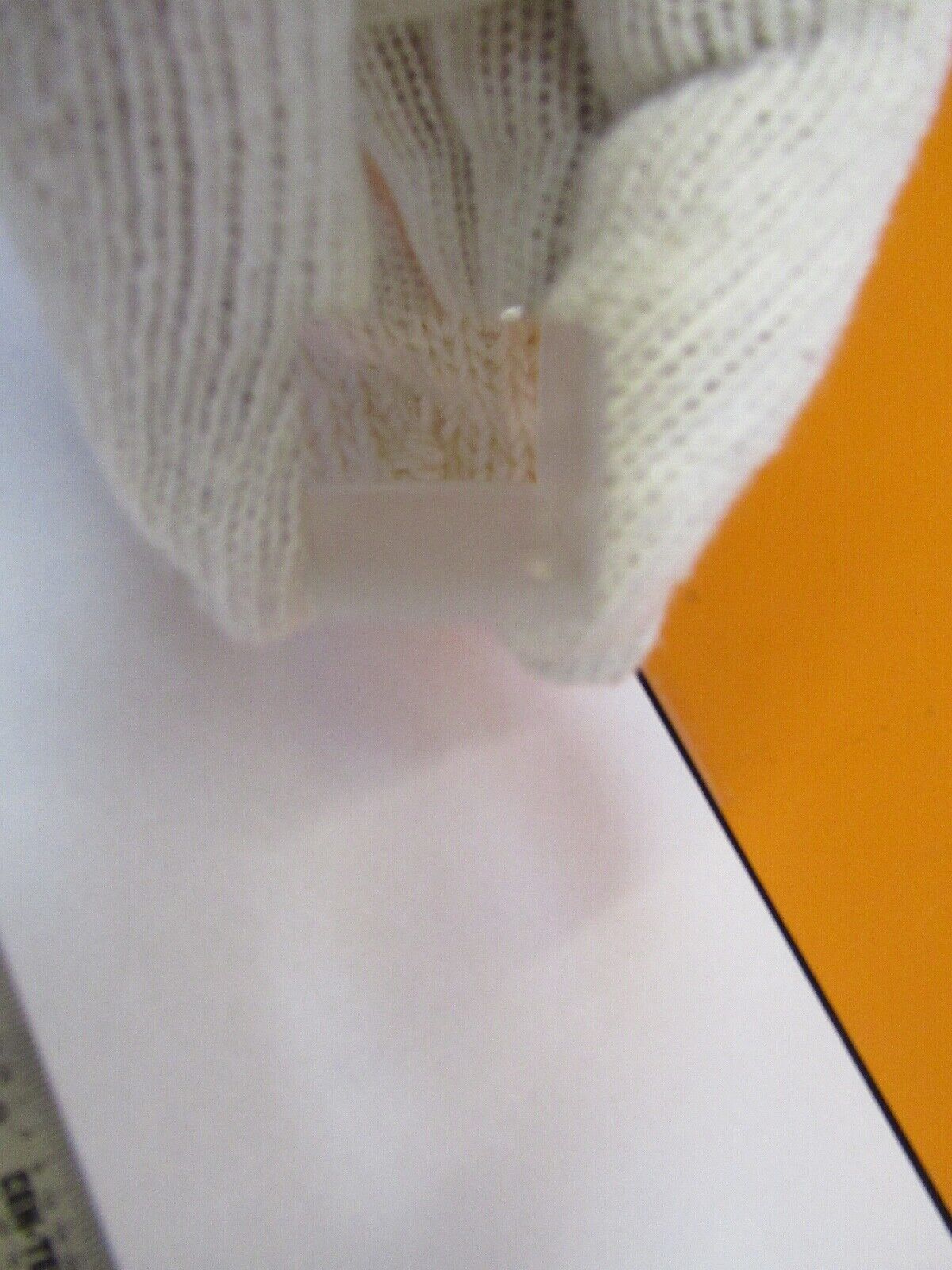 OPTICAL LONG BI CONVEX BAR GLASS LENS RARE LASER OPTICS AS PICTURED &27-A-55