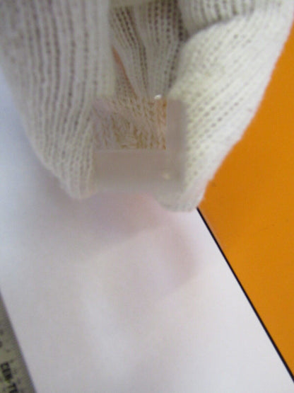 OPTICAL LONG BI CONVEX BAR GLASS LENS RARE LASER OPTICS AS PICTURED &27-A-55