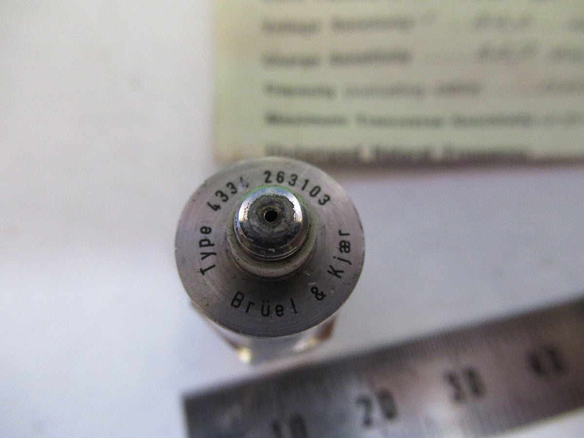 BRUEL KJAER 4334 MINIATURE ACCELEROMETER VIBRATION SENSOR AS PICTURED X2-A-61