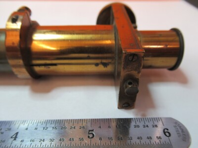 FOR PARTS ANTIQUE BRASS COLLIMATOR MICROSCOPE FILAR OPTICS AS PICTURED &7B-B-02