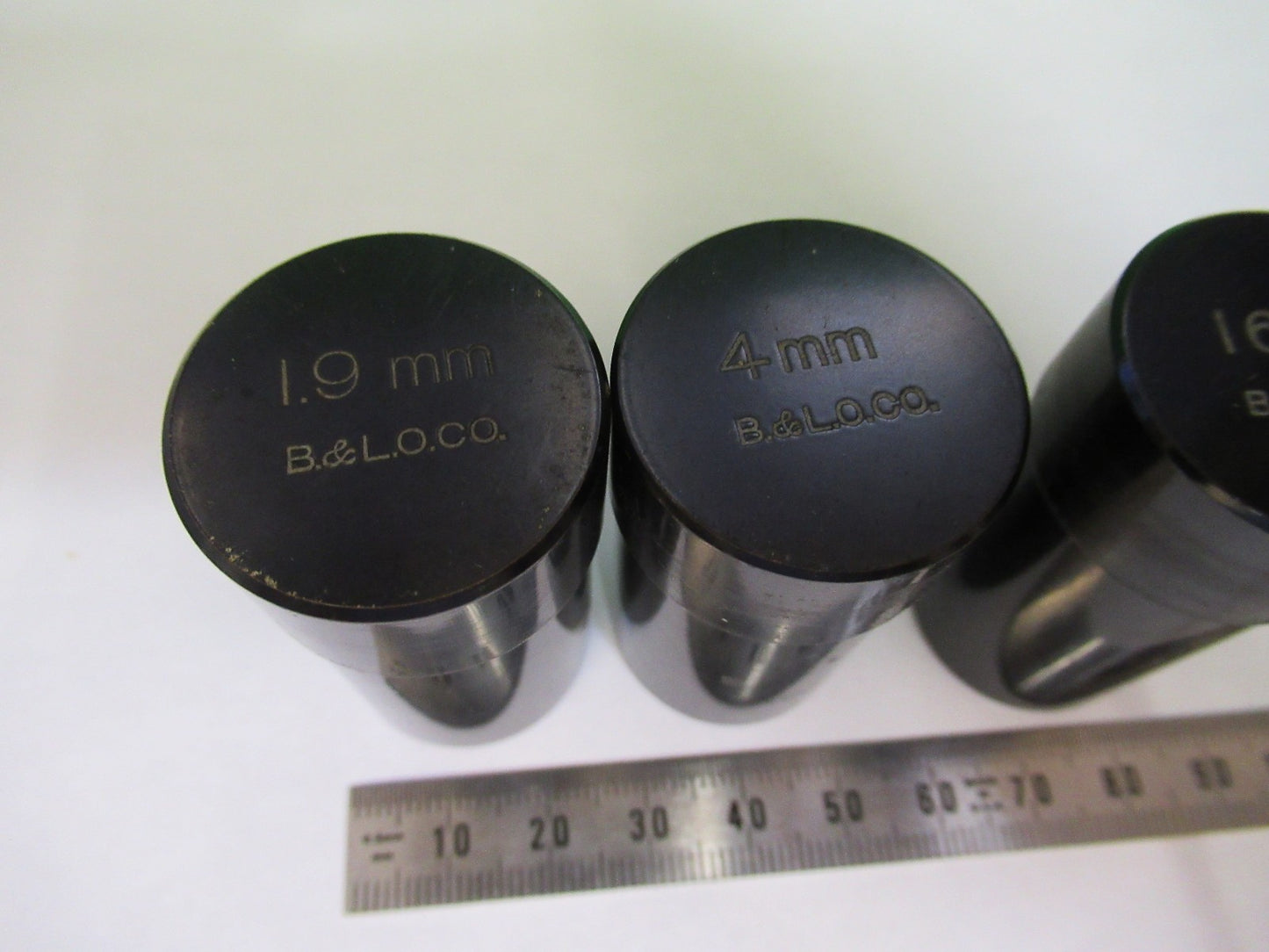 SPENCER AO EMPTY BRASS OBJECTIVE CANS MICROSCOPE PART AS PICTURED T4-B-06