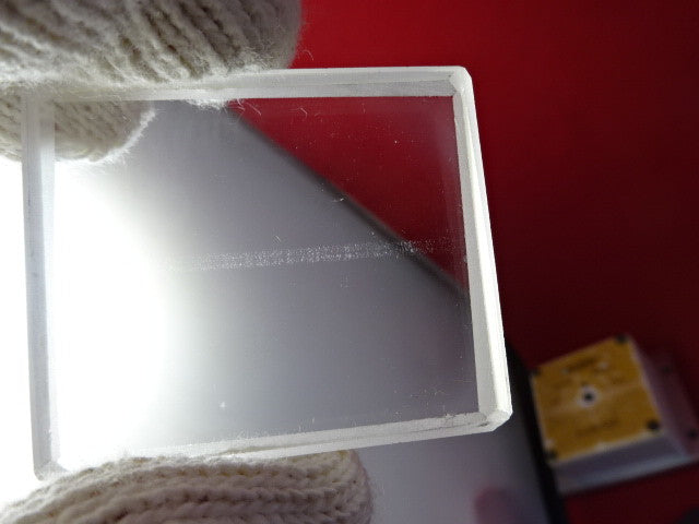 SLAB POLISHED SYNTHETIC QUARTZ SINGLE CRYSTAL HIGH PRESSURE SEED INSIDE &5-DT-D
