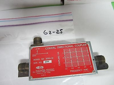 NARDA DIRECTIONAL COUPLER EMI TESTING RF MICROWAVE FREQUENCY GHz AS IS BIN#G2-25