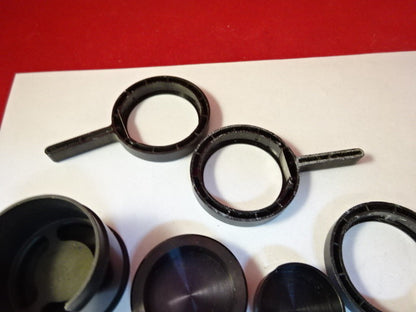 Lot 6 Ea Microscope Parts Assorted Mounts Optics AS IS