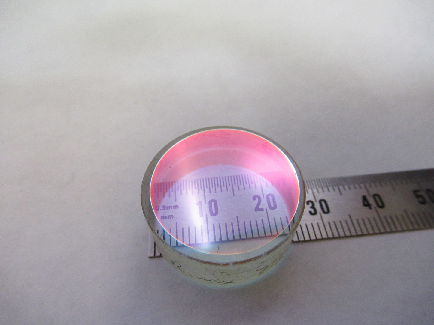 OPTICAL COATED DICHROIC MIRROR FILTER LASER OPTICS LENS AS PICTURED U8-A-128