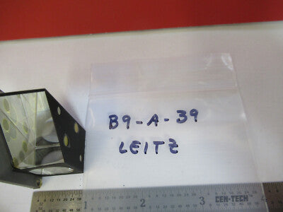 LEITZ GERMANY GLASS PRISM HEAD MICROSCOPE PART OPTICS AS PICTURED #B9-A-39