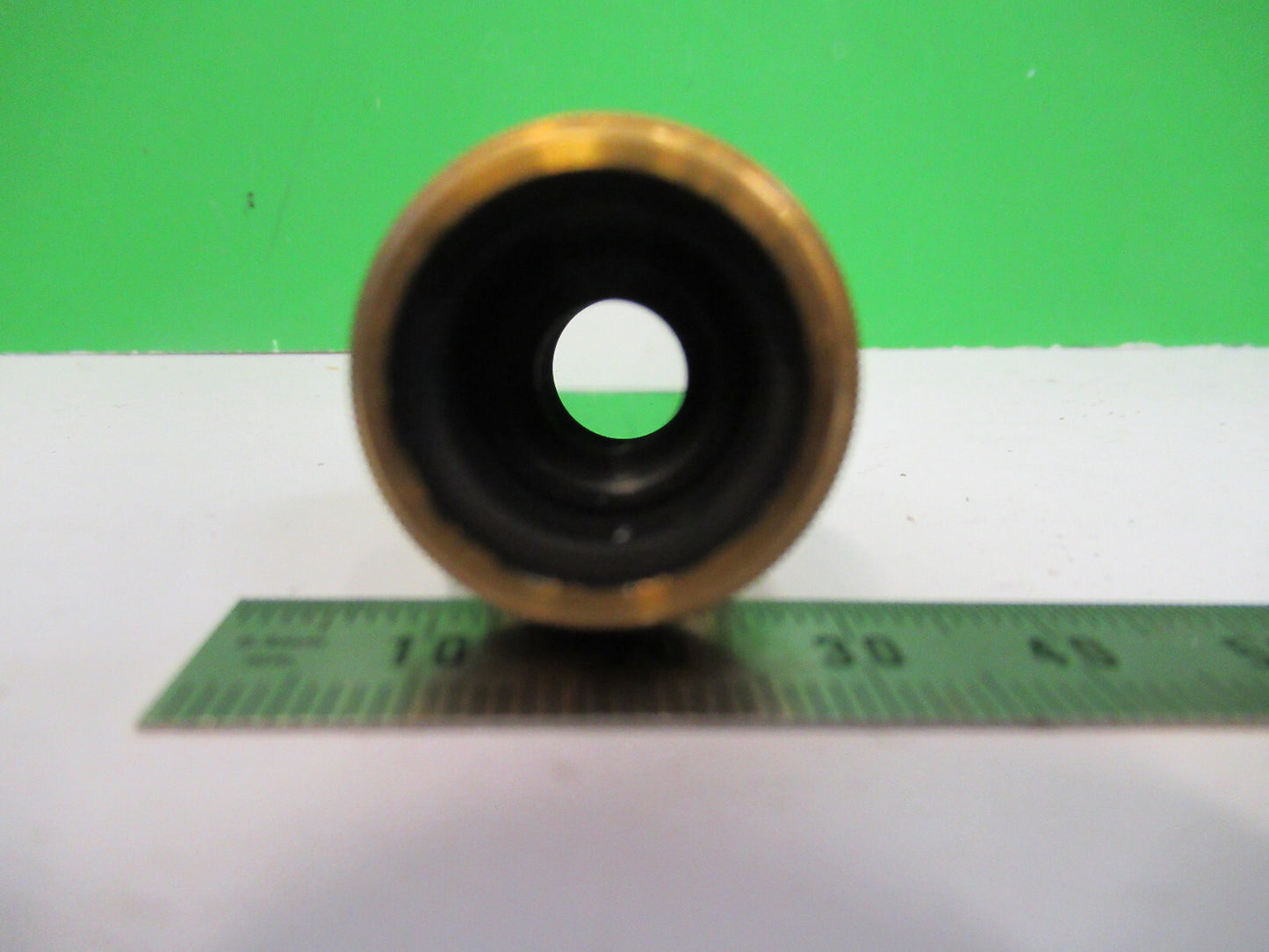 ANTIQUE LEITZ GERMANY OBJECTIVE 10X LENS "3" MICROSCOPE PART AS PICTURED X5-A-30