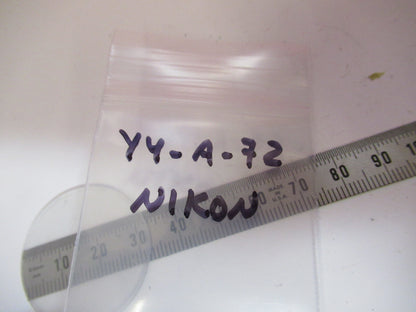 NIKON JAPAN DIFFUSER FILTER GLASS MICROSCOPE PART OPTICS AS PICTURED Y4-A-72