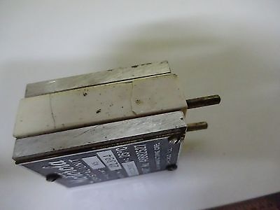 ANTIQUE QUARTZ RADIO CRYSTAL U.S. 1944 MOTOROLA WWII FREQUENCY CONTROL #W7-54