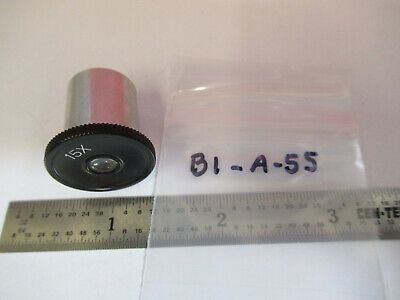 RARE MINIATURE 15X LENS EYEPIECE MICROSCOPE PART OPTICS AS PICTURED #B1-A-55