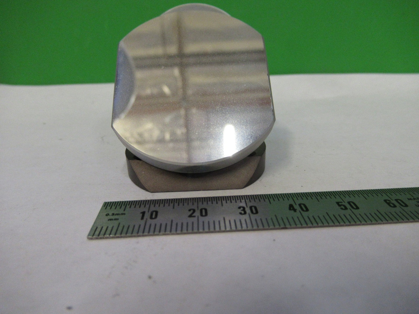 AUS JENA GERMANY MIRROR FLAT OPTICS MICROSCOPE PART AS PICTURED T2-A-64