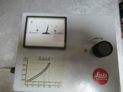 Ernst Leitz Wetzlar Germany Lamp Power Supply 301-211.001 Microscope