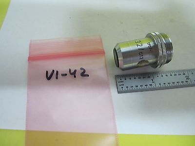 MIKROSKOPTEIL OBJEKTIV LEITZ DEUTSCHLAND 3.2XP OPTICS BIN#U1-42