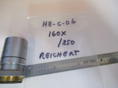 REICHERT AUSTRIA OBJECTIVE 160X /250 OPTICS MICROSCOPE PART AS PICTURED &H8-C-06