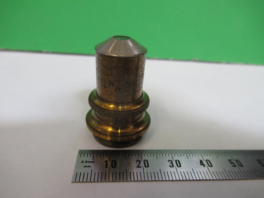 Antique Brass Spencer Lens Co. 16mm Objective Microscope