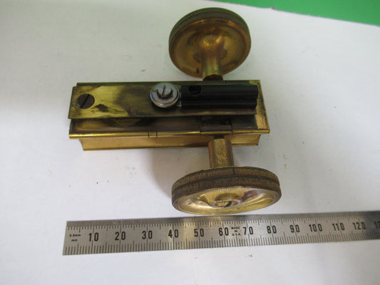 Antique Microscope Part Ernst Leitz Germany Brass Gross Stage