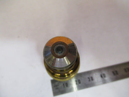 ANTIQUE BAUSCH LOMB BRASS OBJECTIVE 1/4 MICROSCOPE PART AS PICTURED Y1-A-51