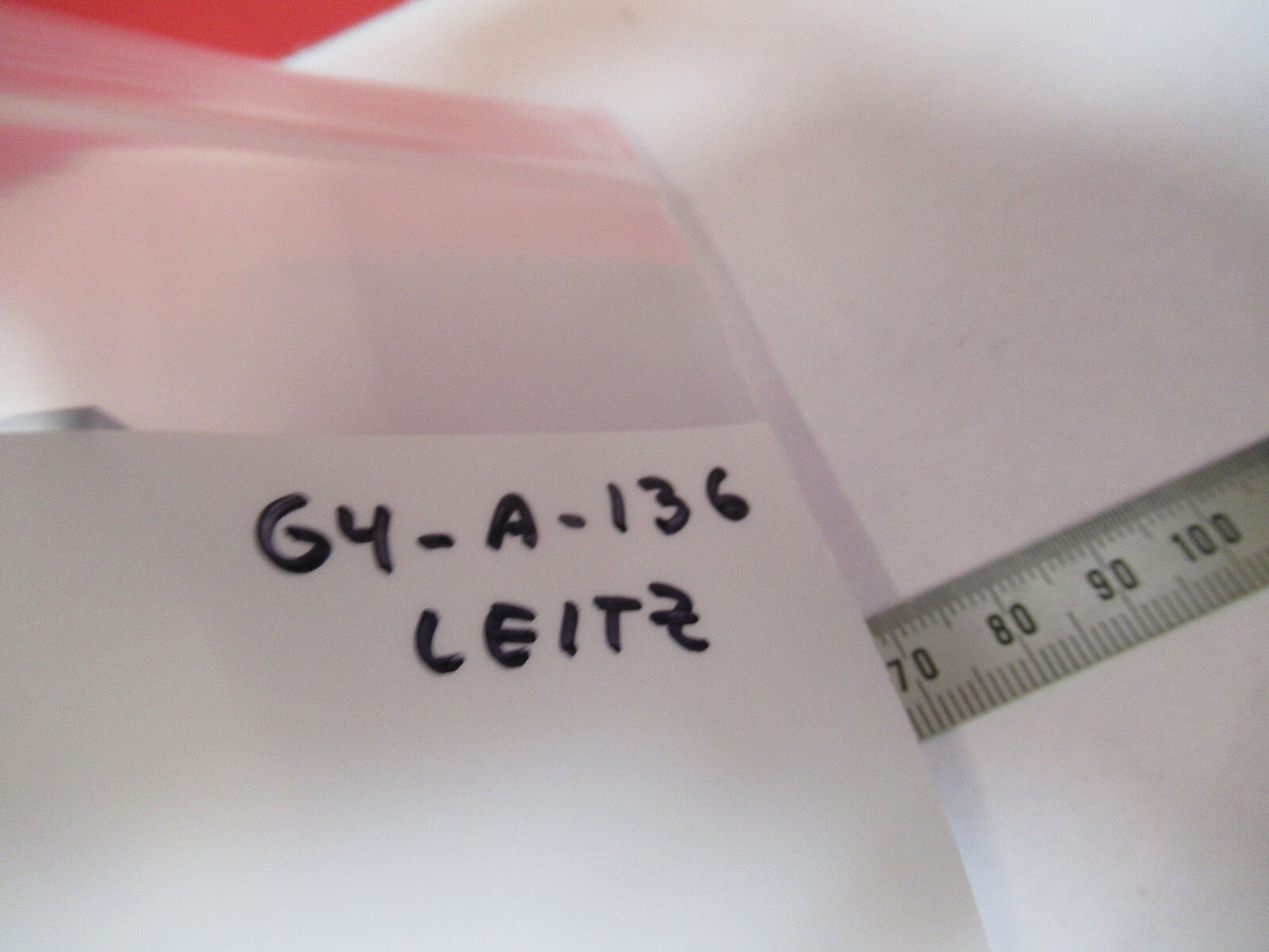 LEITZ GERMANY GLASS PRISM HEAD MICROSCOPE PART OPTICS AS PICTURED #G4-A-136