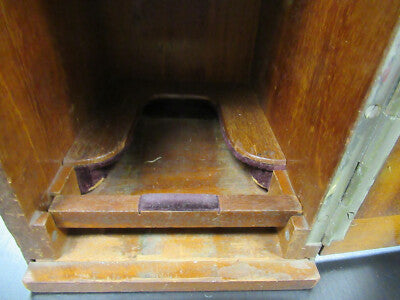 EMPTY SEIBERT GERMANY WOOD CABINET 1800's MICROSCOPE PART AS PICTURED #TB-5