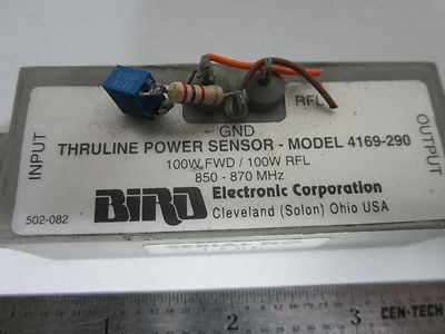 RF BIRD THRULINE POWER SENSOR 4169-290 870 MHz FREQUENCY MICROWAVE BIN#F3-23