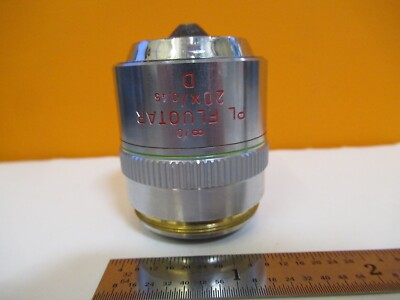 Ernst Leitz Leica Objective D Fluor 20X Optics Microscope Part AS Pic