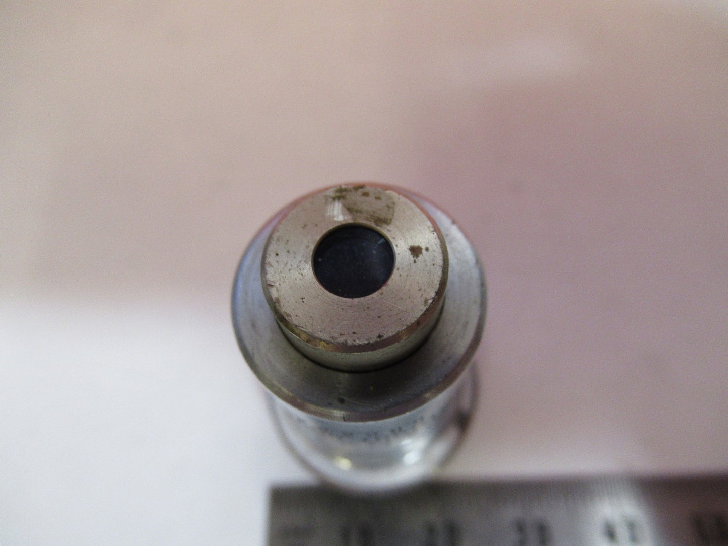 BAUSCH LOMB 5X    /215mm OBJECTIVE LENS MICROSCOPE PART AS PICTURED T5-A-28