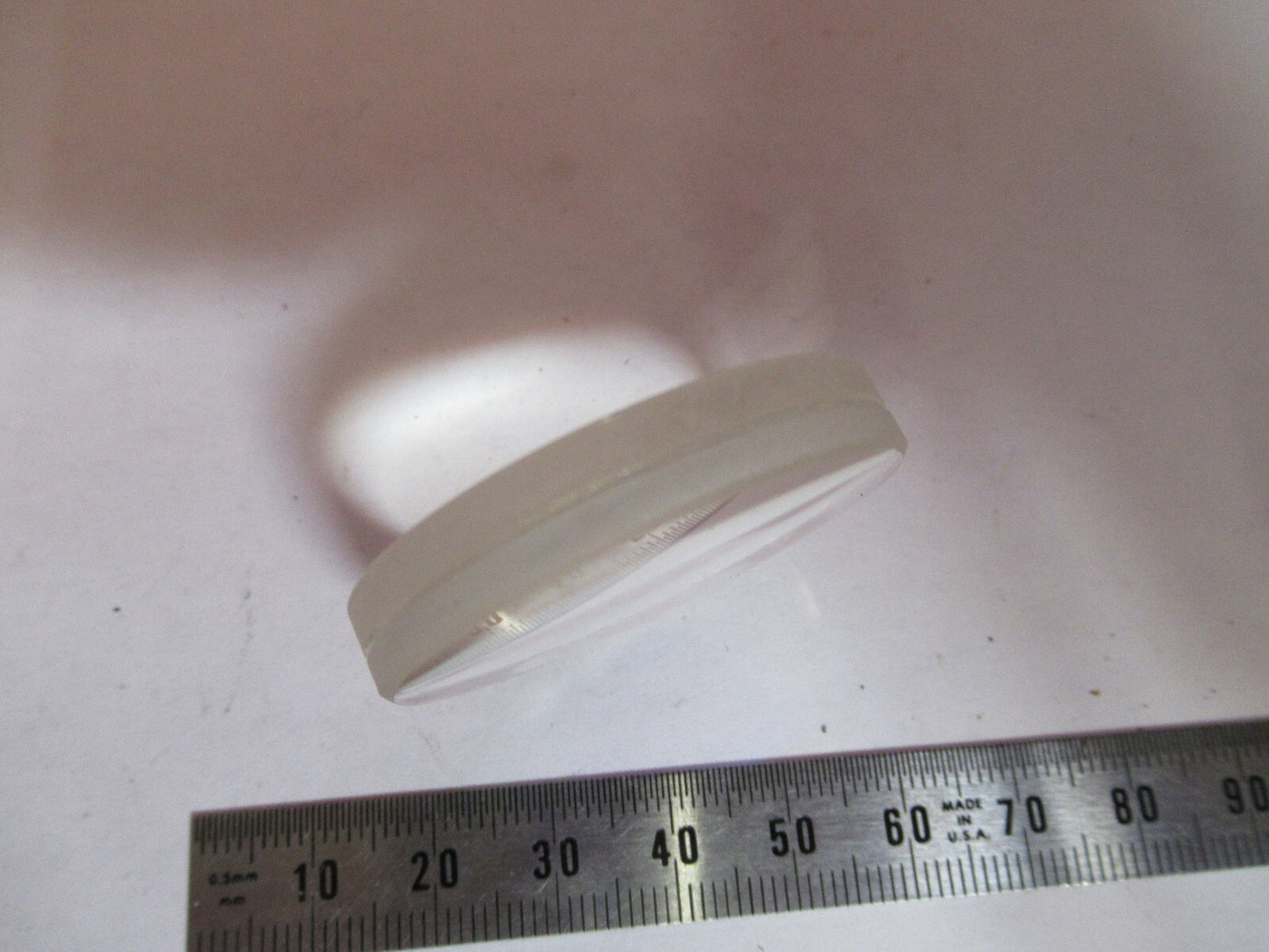 OPTICAL LENS DOUBLET CONVEX  GLASS 40mm OPTICS AS PICTURED  T9-A-61