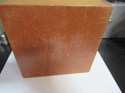 EMPTY WOOD BOX LEITZ WETZLAR GERMANY MICROSCOPE PART AS PICTURED R9-A-62