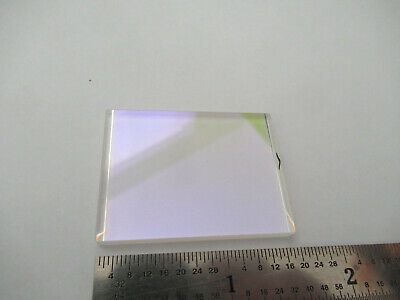 GOOD OPTICAL MIL SPEC COATED BK7 GLASS SHEET LASER OPTICS AS PICTURED &4B-FT-07