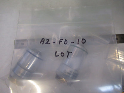 BAUSCH LOMB LOT INDUSTRIAL OBJECTIVE MICROSCOPE PART AS PICTURED A2-FD-10