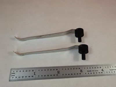 CLIPS to hold SPECIMEN onto MICROSCOPE TABLE PART AS PICTURED &S4-C-18