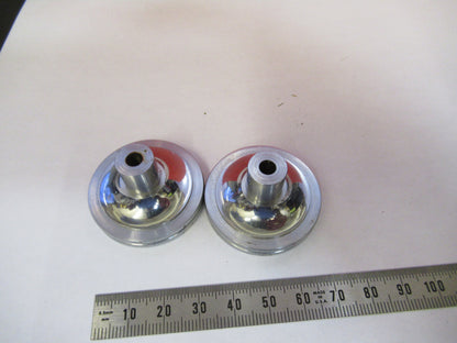 SPENCER AO  PAIR KNOBS ANTIQUE MICROSCOPE PART AS PICTURED #X3-B-02