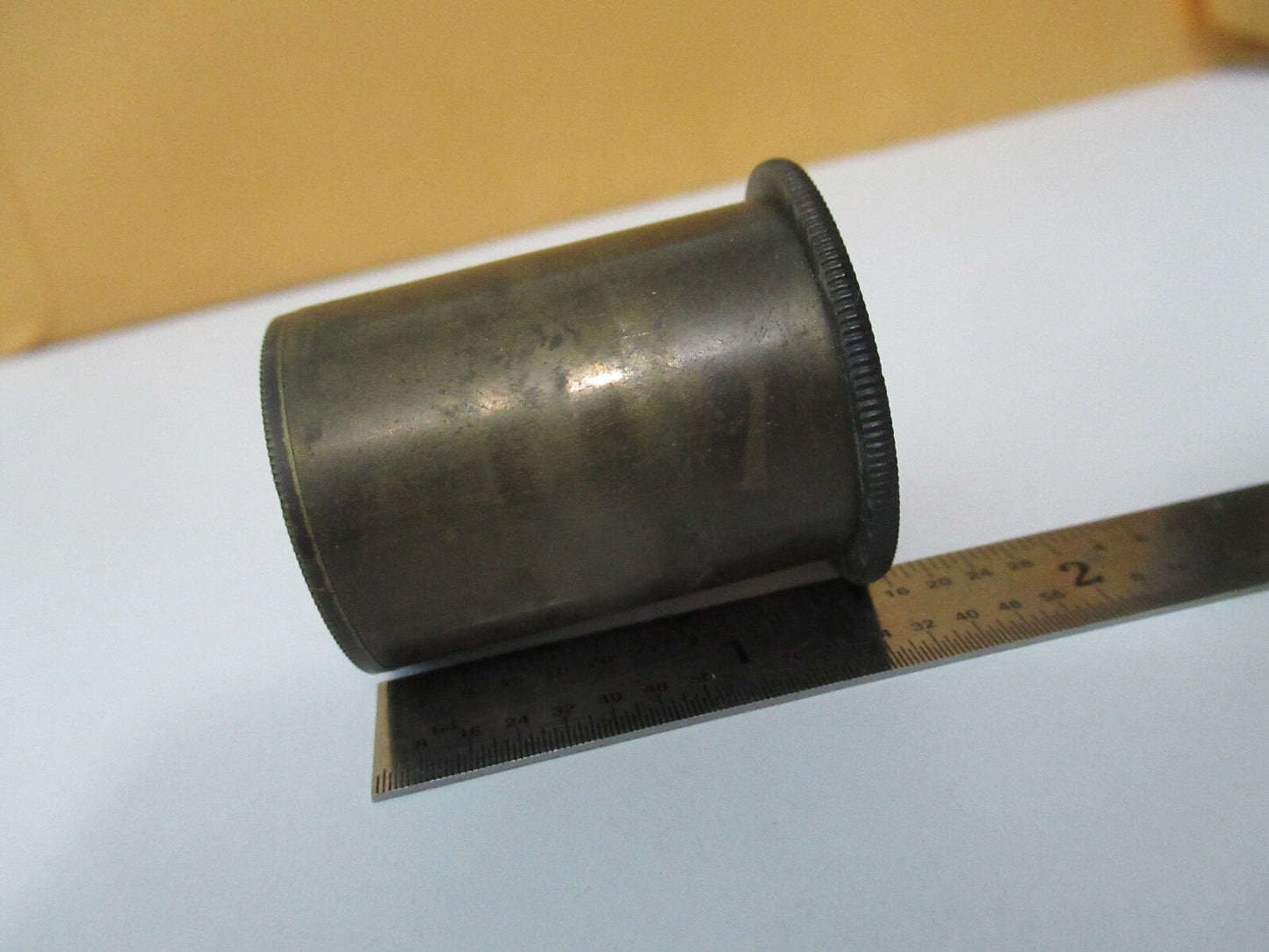 Antique Brass circa 1890's Beck Eyepiece Lens Optics Microscope Part