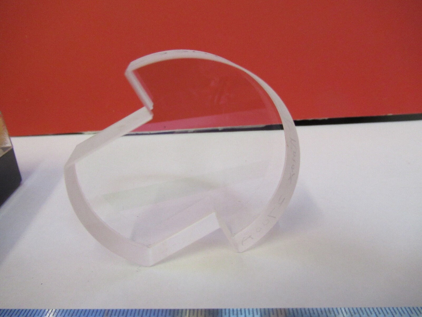 OPTICAL CVI 2" DIA COATED TRUNCATED [chip] LASER OPTICS AS PICTURED &3-FT-X33