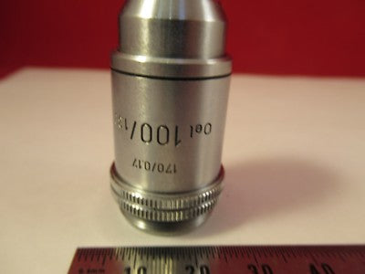Ernst Leitz Wetzlar Germany Objective 100X /170 Microscope Optics