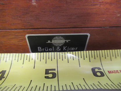 Empty Brüel & Kjær Denmark Mahogany Wood Box Instrument