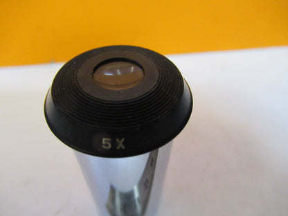 VINTAGE BAUSCH LOMB 5X OCULAR EYEPIECE MICROSCOPE PART AS PICTURED X6-A-28