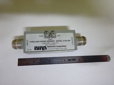 RF MICROWAVE FREQUENCY BIRD THRULINE POWER SENSOR 4169-290 AS IS BIN#X2-06