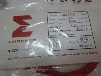 MEGGITT ENDEVCO LOW NOISE CABLE 3090C 36" inch for PIEZO SENSOR AS PIC #16-C-43