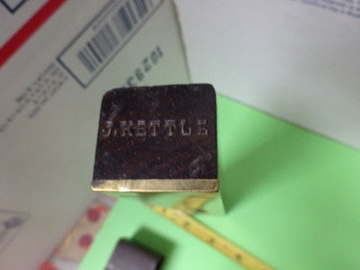BUBBLE LEVEL PRO BRASS + WOOD J. KETTLE TOOL AS PICTURED &5-A-03