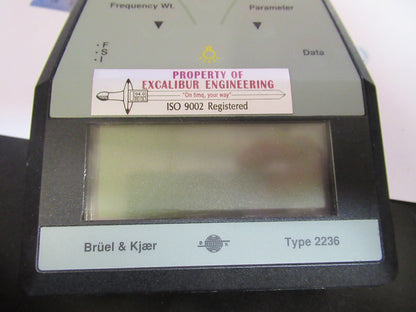 BRUEL KJAER DENMARK 2236 PROFESSIONAL SOUND LEVEL METER AS PICTURED  S4-B-82