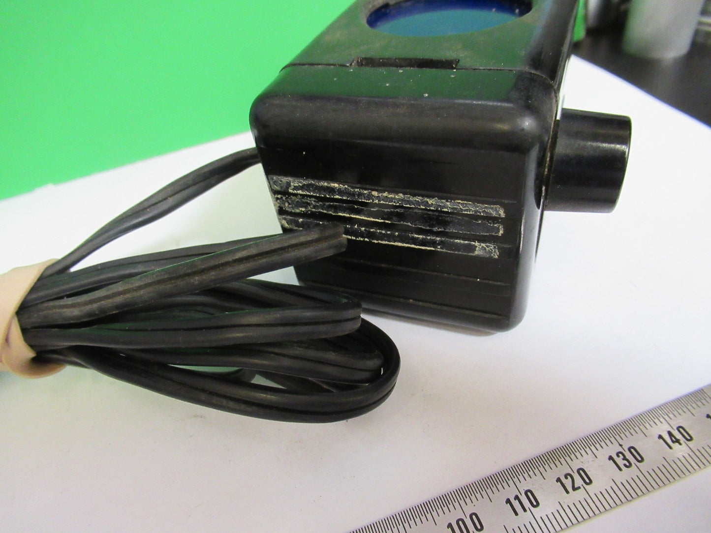 ANTIQUE BAUSCH LOMB LAMP ASSEMBLY WORKS OK MICROSCOPE PART AS PICTURED T8-B-36