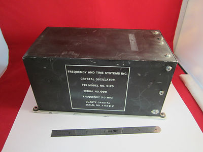 SPACE GRADE QUARTZ OSCILLATOR FTS 5 MHz FREQUENCY STANDARD VERY RARE BIN#8Z