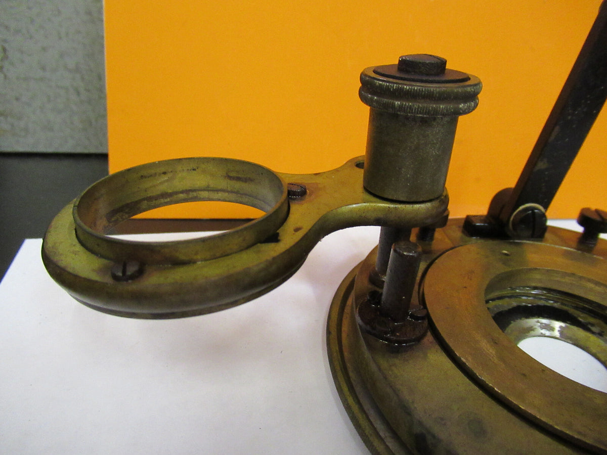 ANTIQUE REICHERT AUSTRIA STAGE POL HOLDER MICROSCOPE PART AS PICTURED Y4-A-115