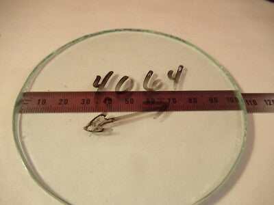GLASS STAGE OPTICS MICROSCOPE PART AS PICTURED &8-B-38