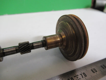 ANTIQUE AO SPENCER  SET GROSS ADJUST KNOBS MICROSCOPE PART AS PICTURED T6-A-42
