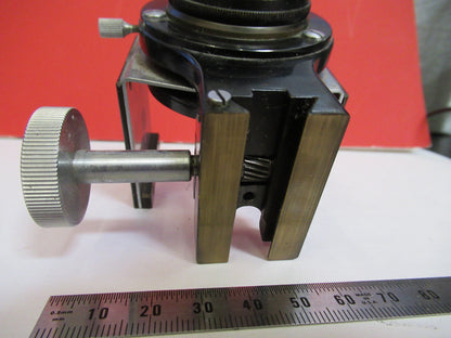 BAUSCH LOMB CONDENSER + IRIS ASSEMBLY MICROSCOPE PART AS PICTURED Q2-112