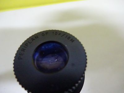 MICROSCOPE PART LEITZ WETZLAR GERMANY EYEPIECE 10X/18M OPTICS AS IS BIN#W9-32