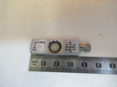 UNITRON JAPAN POL 1st ORDER RED SLIDE MICROSCOPE PART AS PICTURED &F1-A-53A