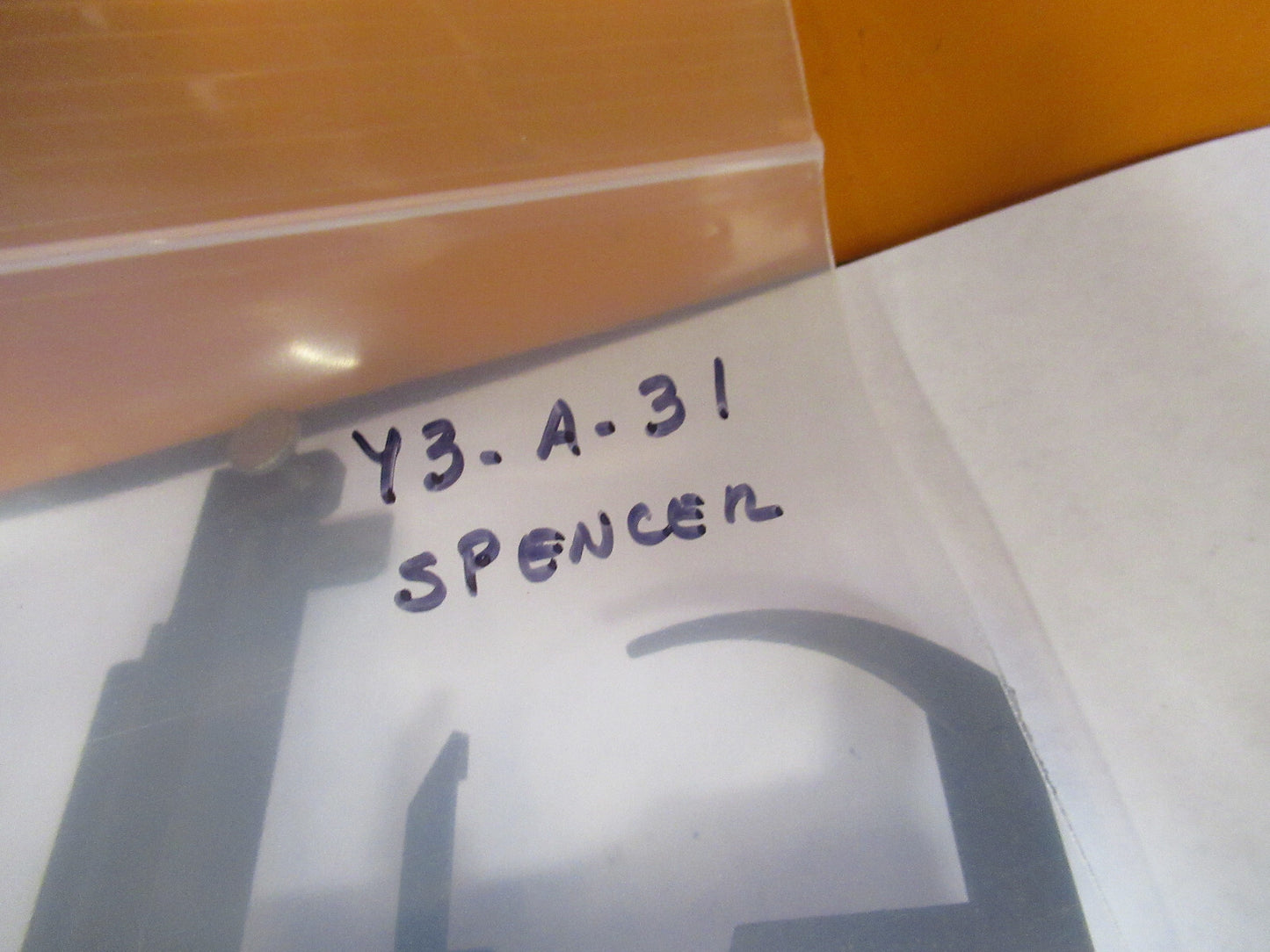 ANTIQUE SPENCER AO XY STAGE CLIP MICROSCOPE PART AS PICTURED Y3-A-31